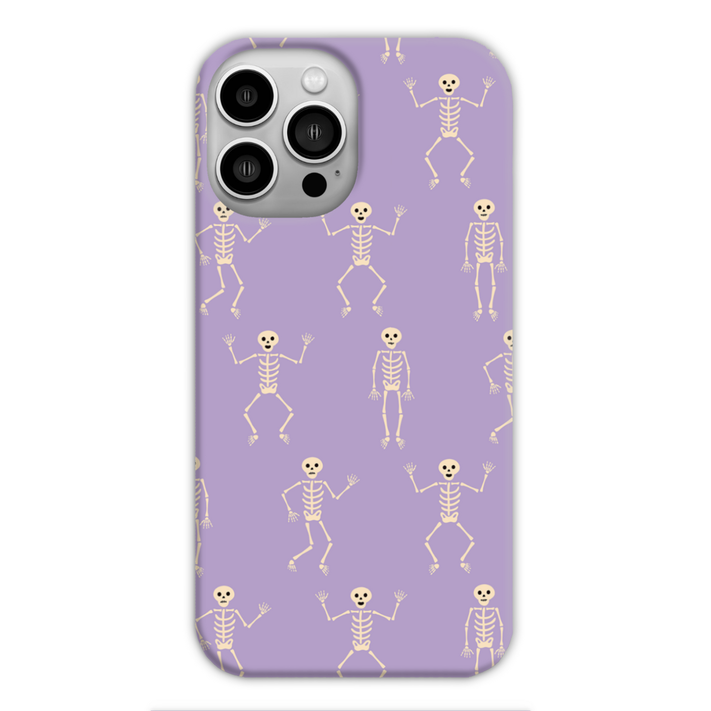 Lilac Skeletons Slim Phone Case