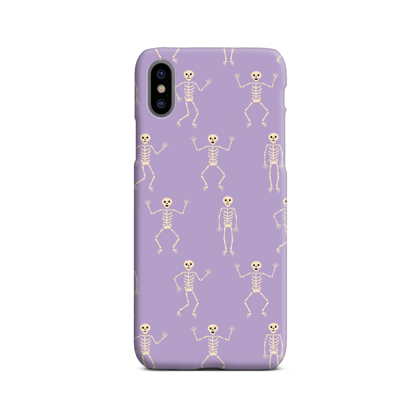 Lilac Skeletons Slim Phone Case
