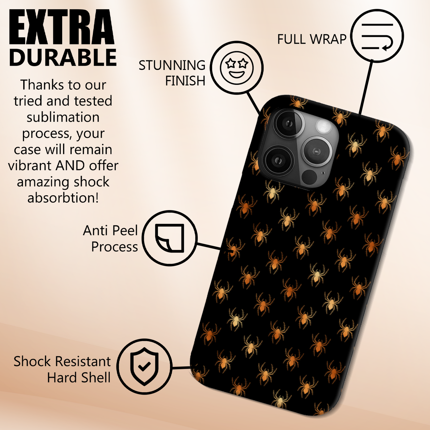 Ombre Spider Slim Phone Case