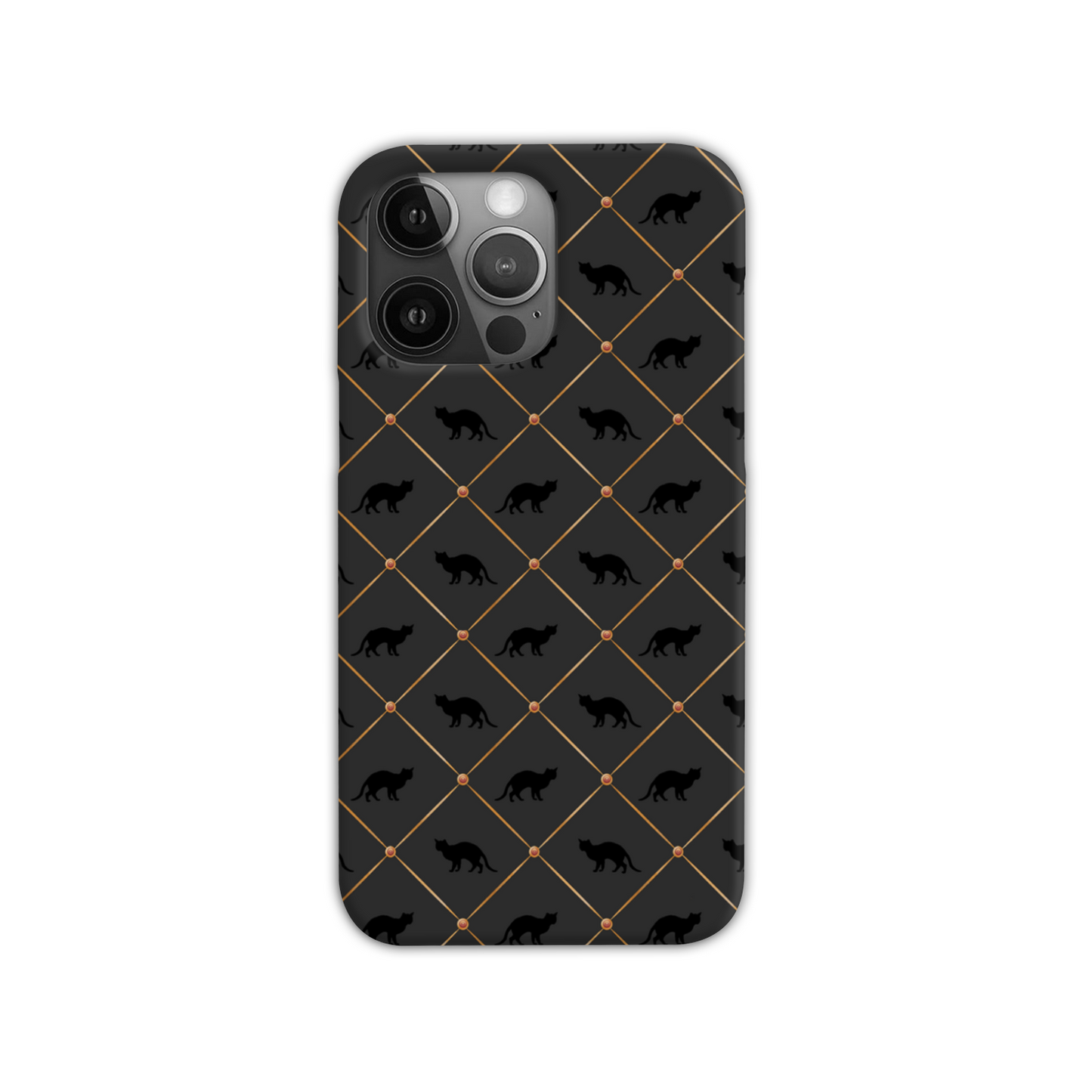 Black Cats Slim Phone Case