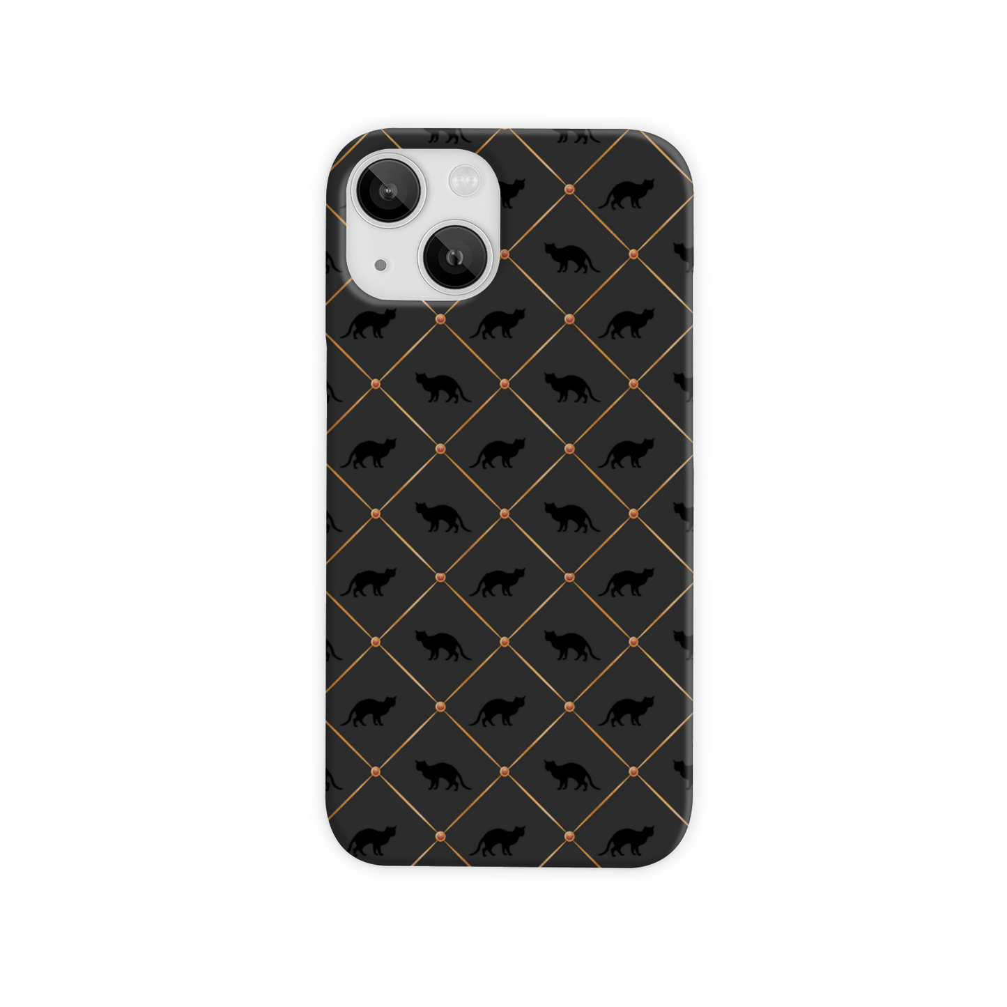 Black Cats Slim Phone Case
