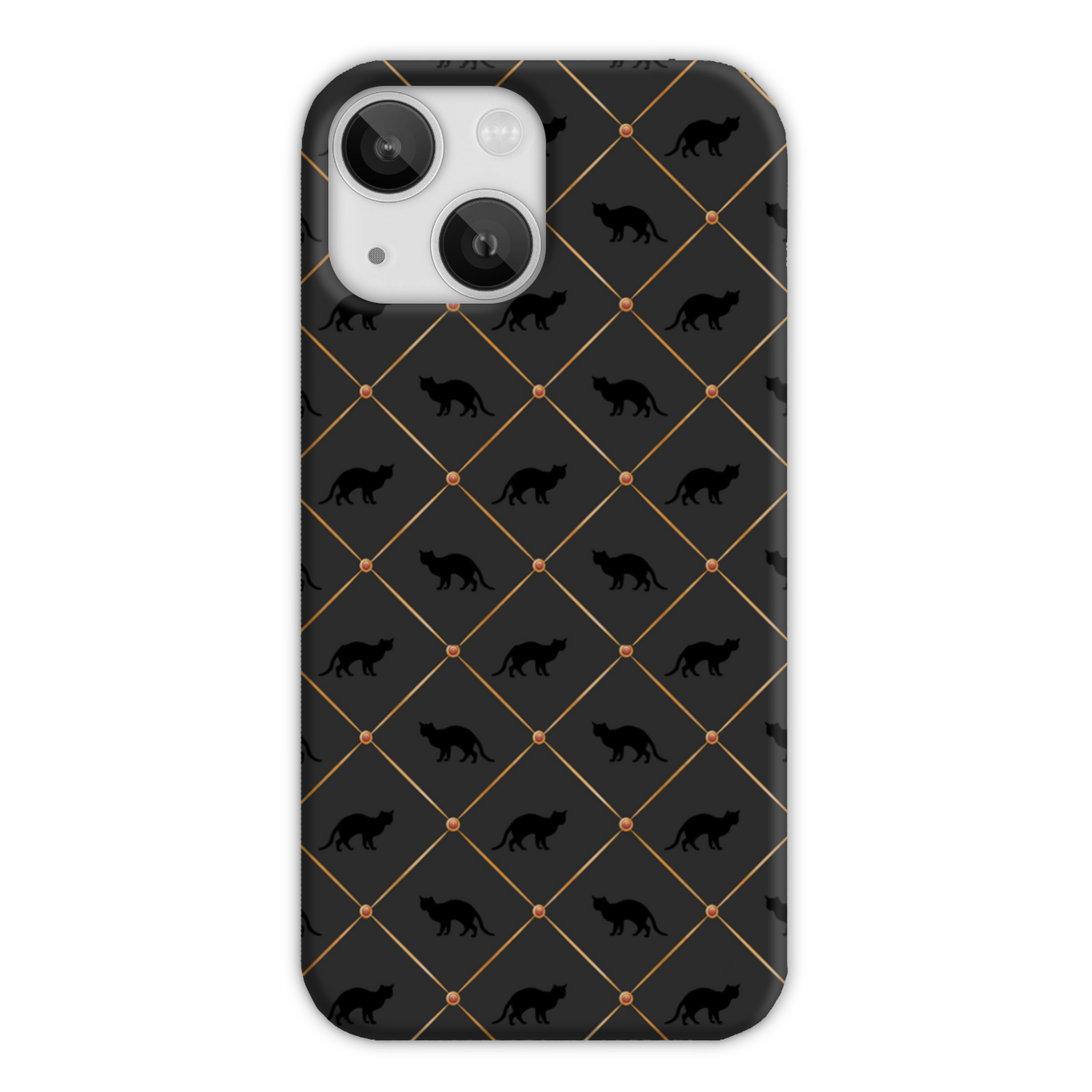 Black Cats Slim Phone Case