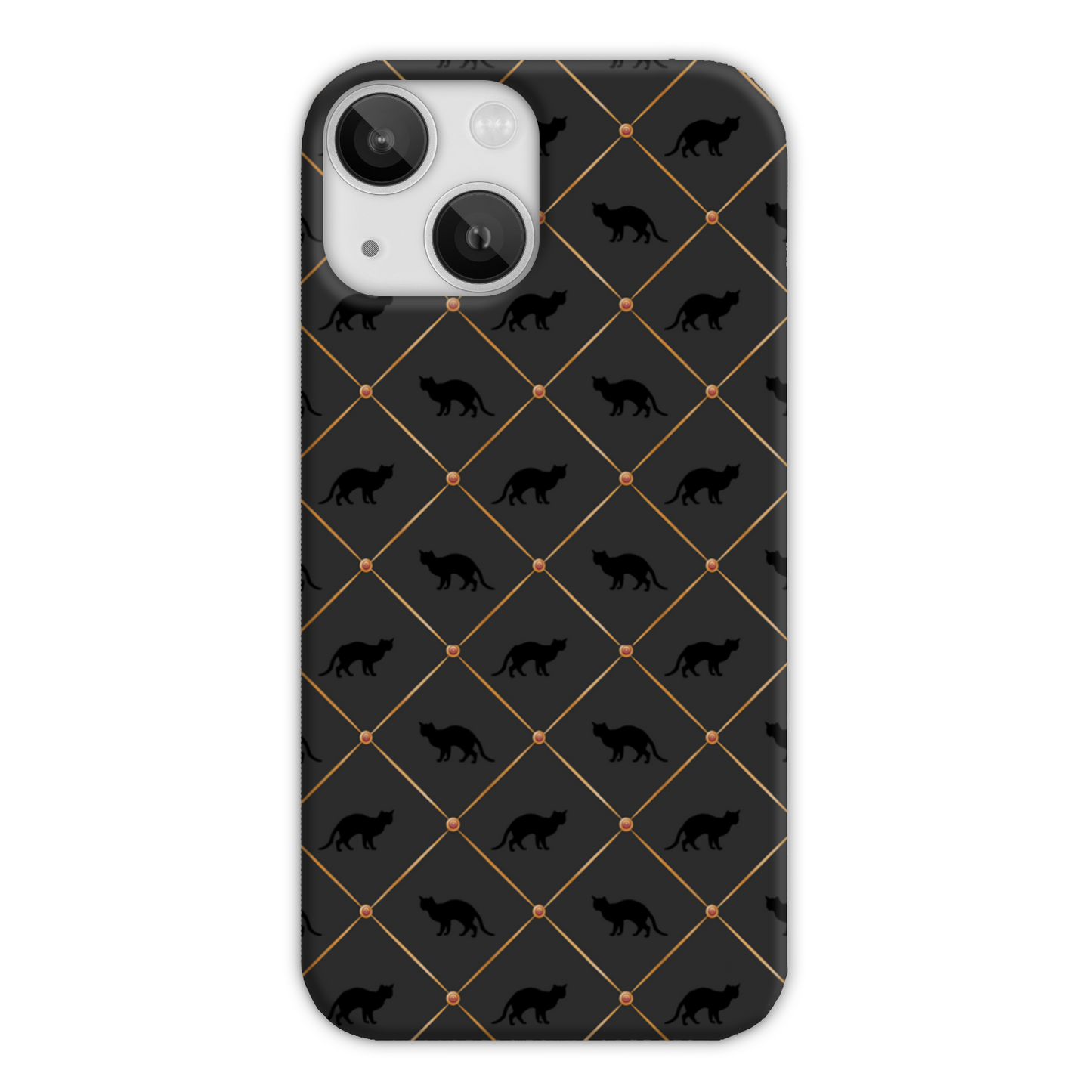 Black Cats Slim Phone Case