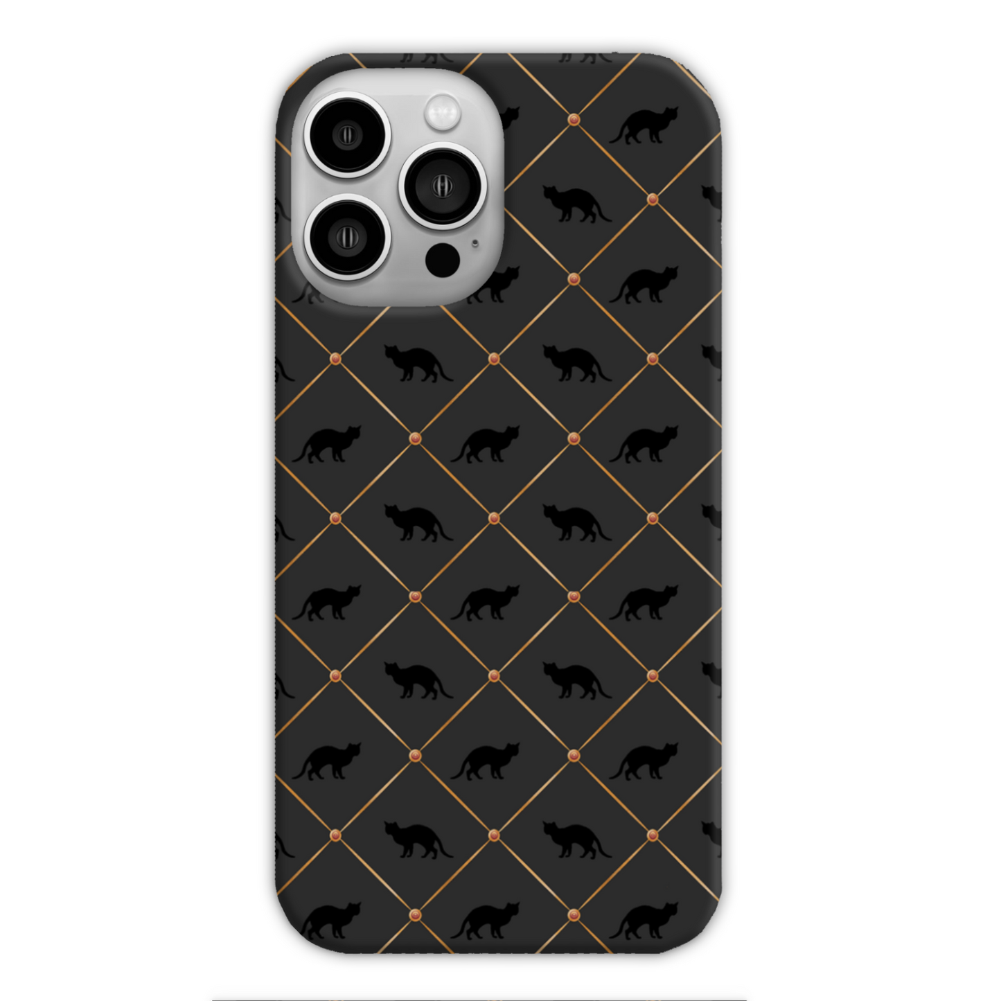 Black Cats Slim Phone Case