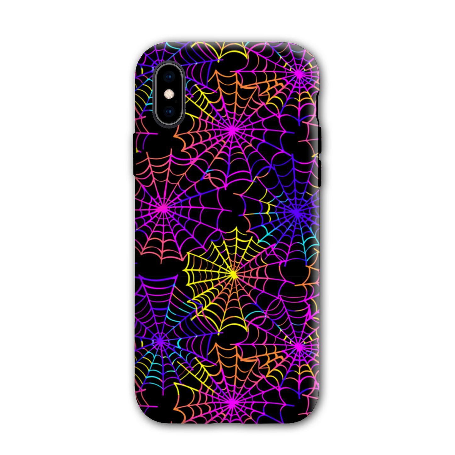 Multi Colour Spider Web Tough Phone Case