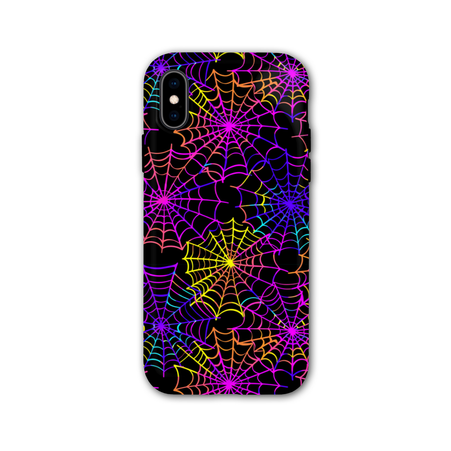 Multi Colour Spider Web Tough Phone Case