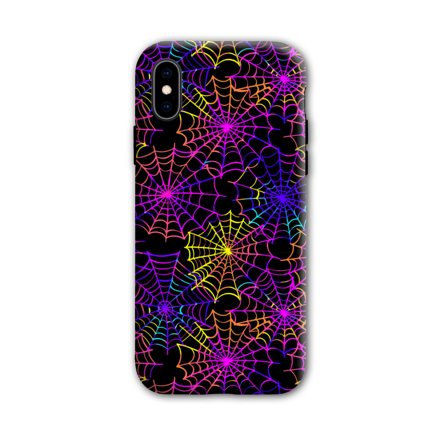 Multi Colour Spider Web Tough Phone Case
