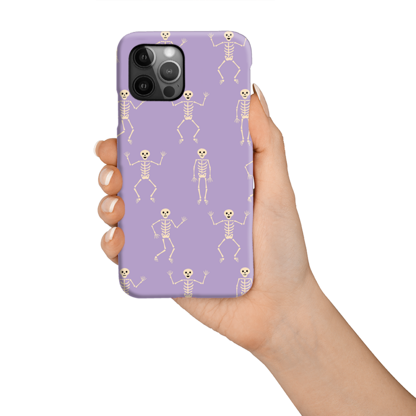 Lilac Skeletons Tough Phone Case