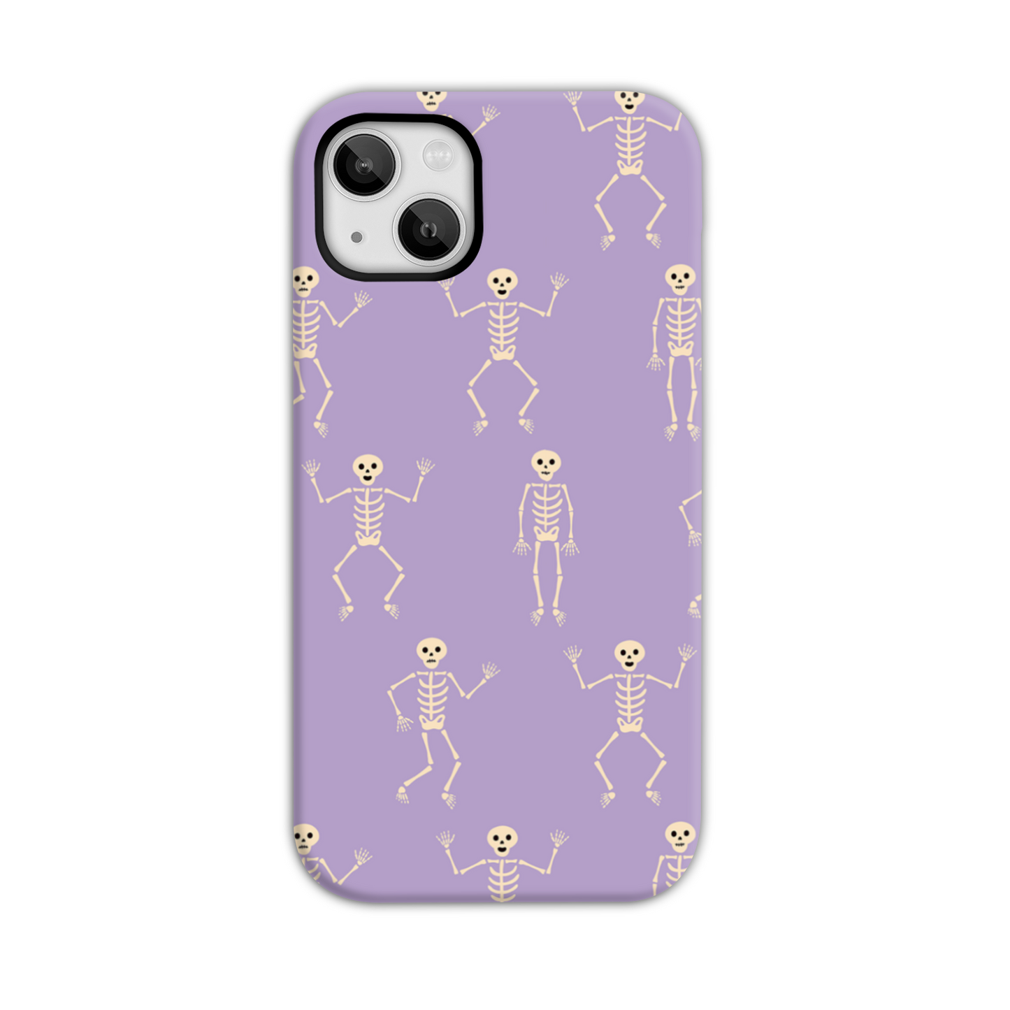 Lilac Skeletons Tough Phone Case