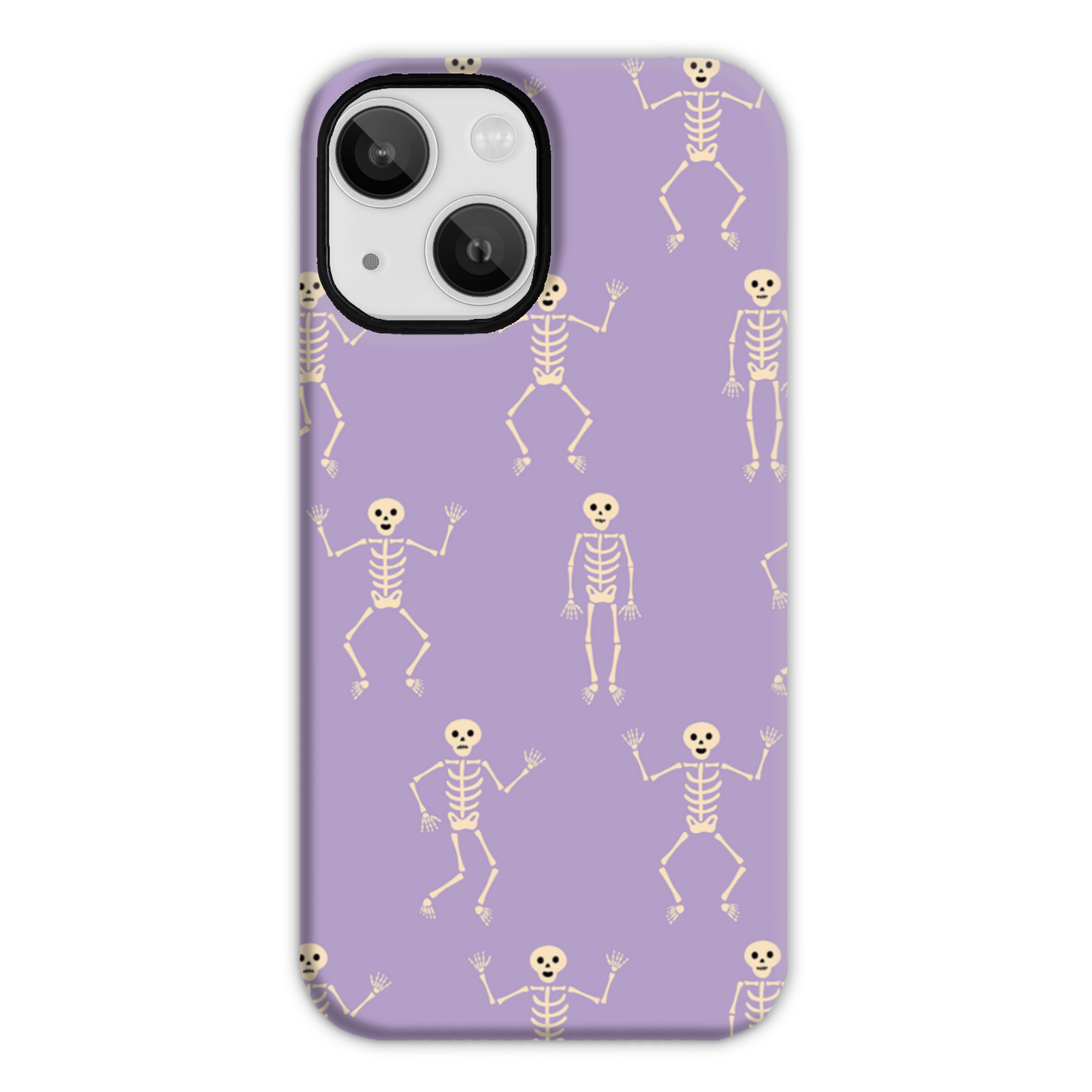 Lilac Skeletons Tough Phone Case
