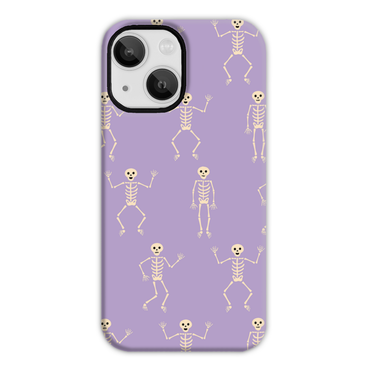 Lilac Skeletons Tough Phone Case