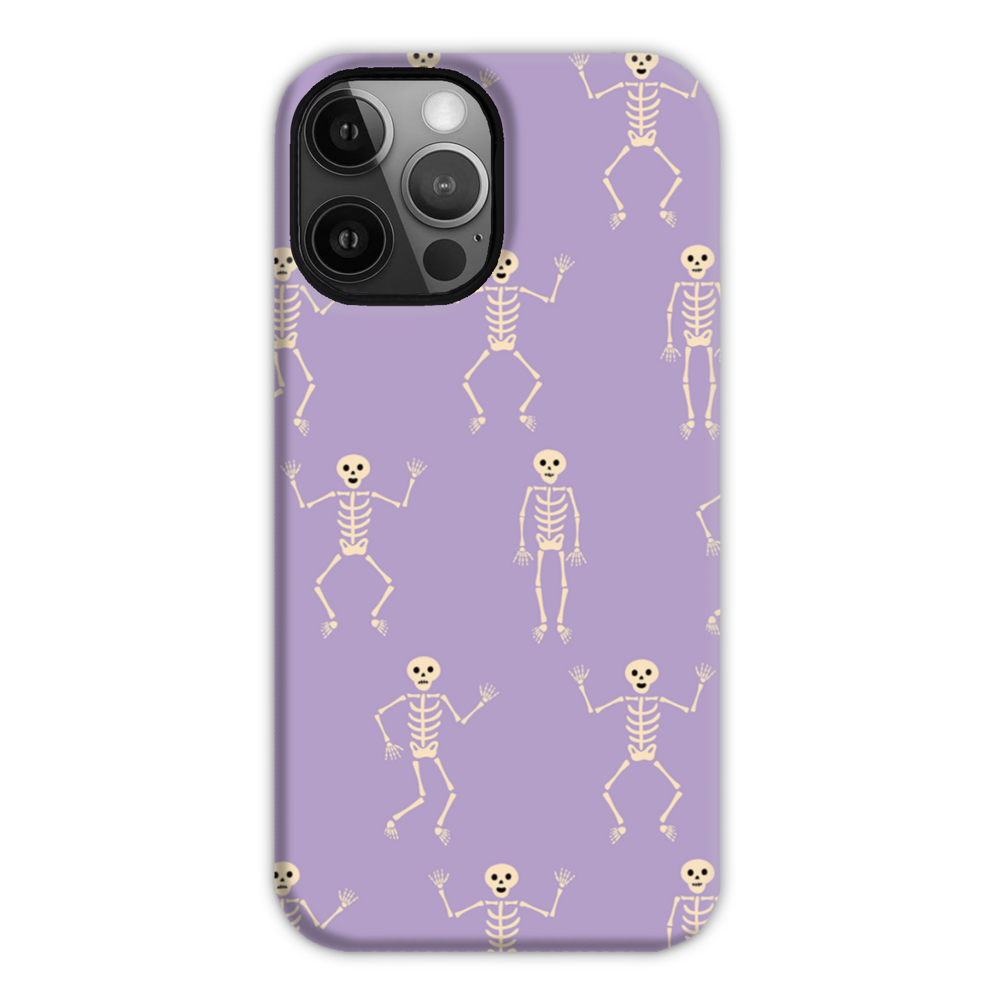 Lilac Skeletons Tough Phone Case