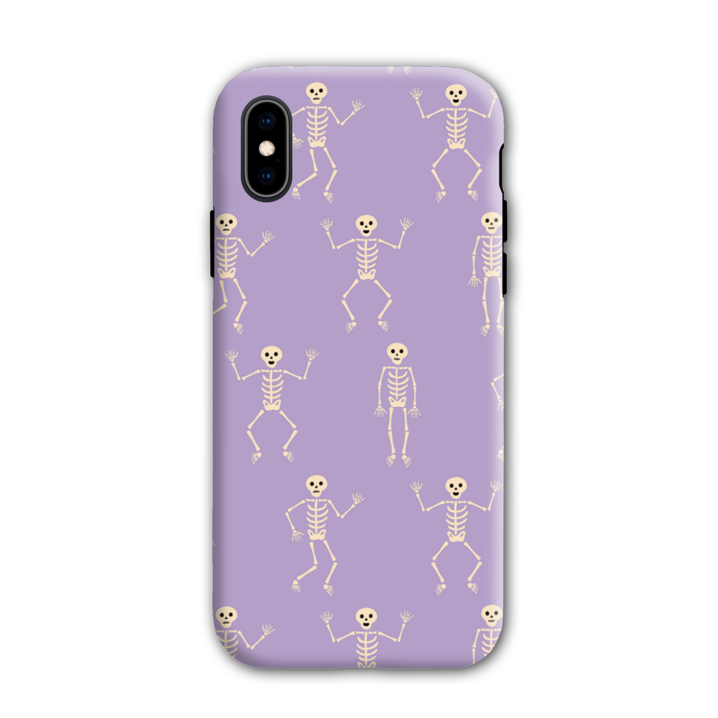Lilac Skeletons Tough Phone Case
