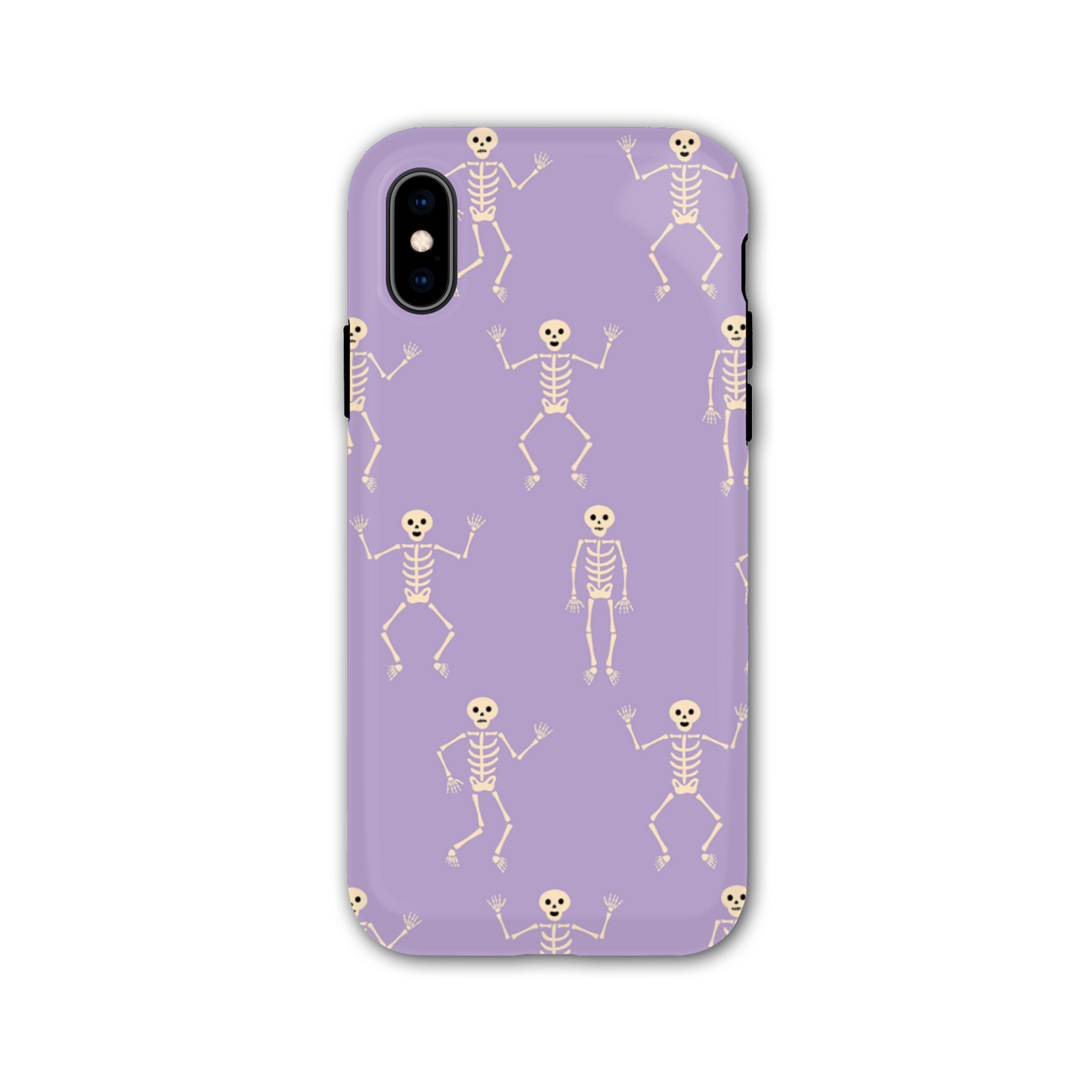 Lilac Skeletons Tough Phone Case