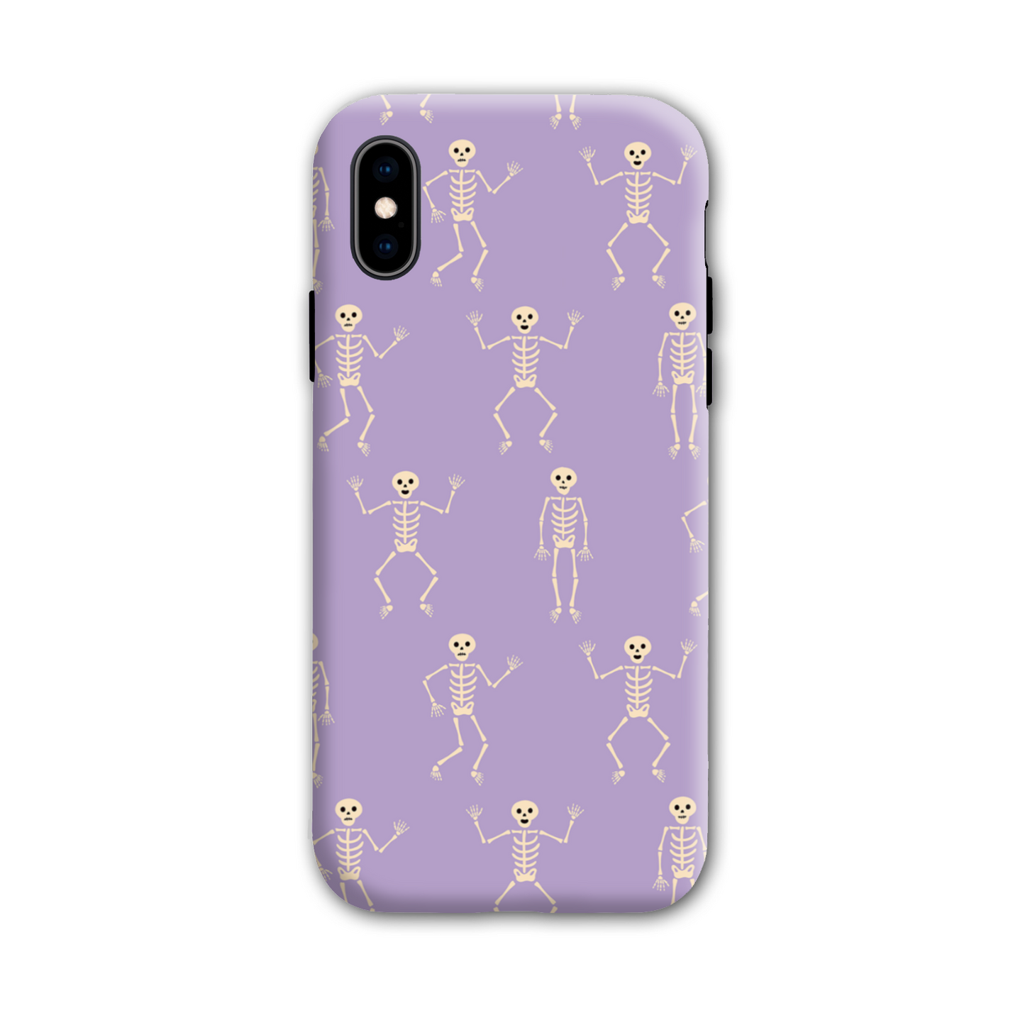 Lilac Skeletons Tough Phone Case