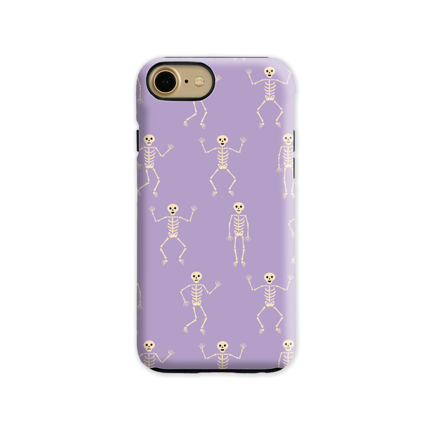 Lilac Skeletons Tough Phone Case