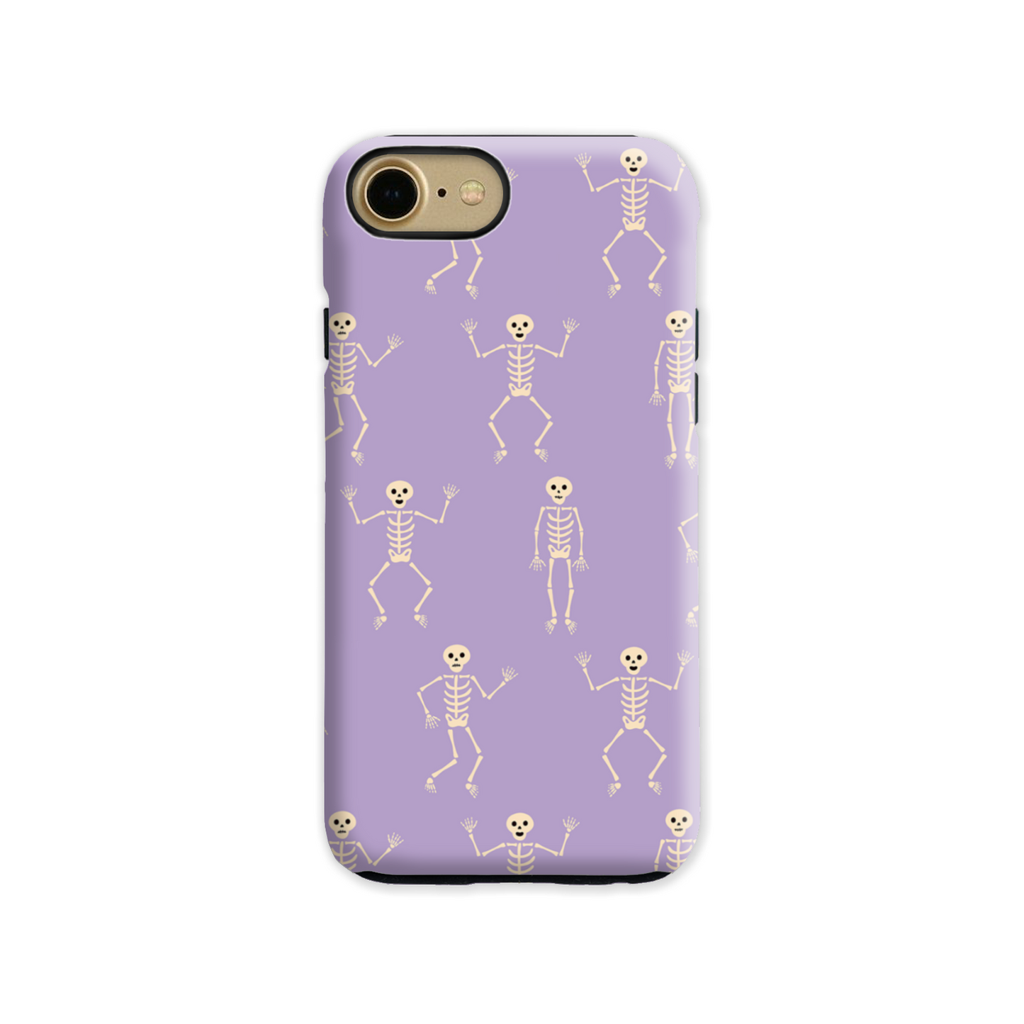 Lilac Skeletons Tough Phone Case