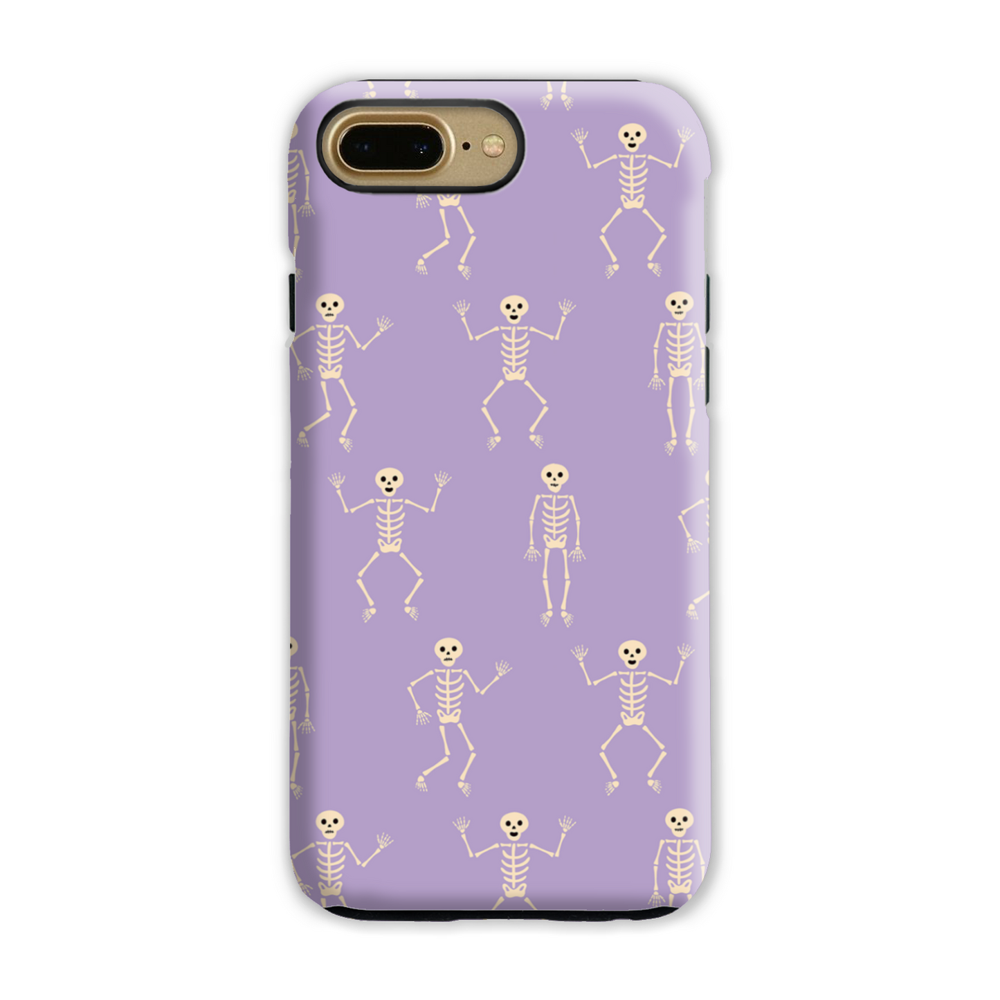 Lilac Skeletons Tough Phone Case