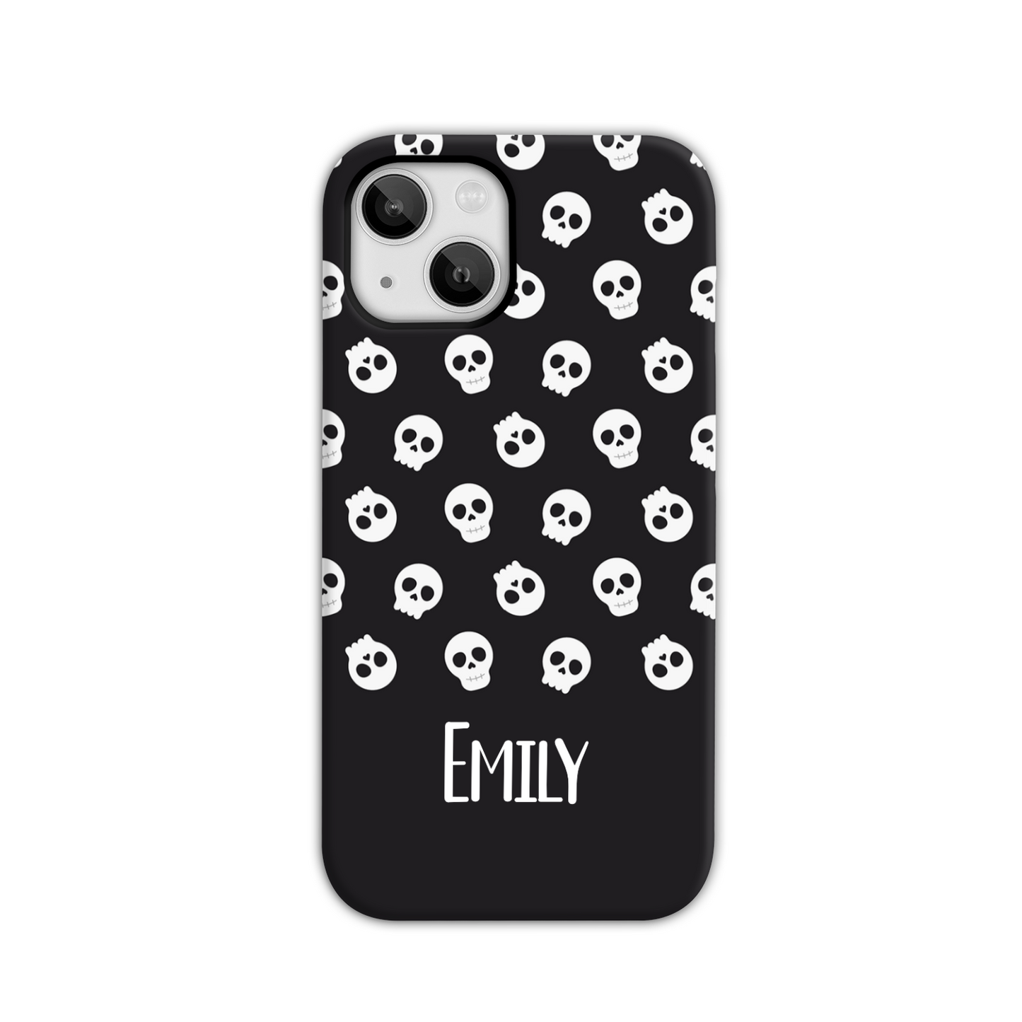 Personalised Black Skulls Tough Phone Case