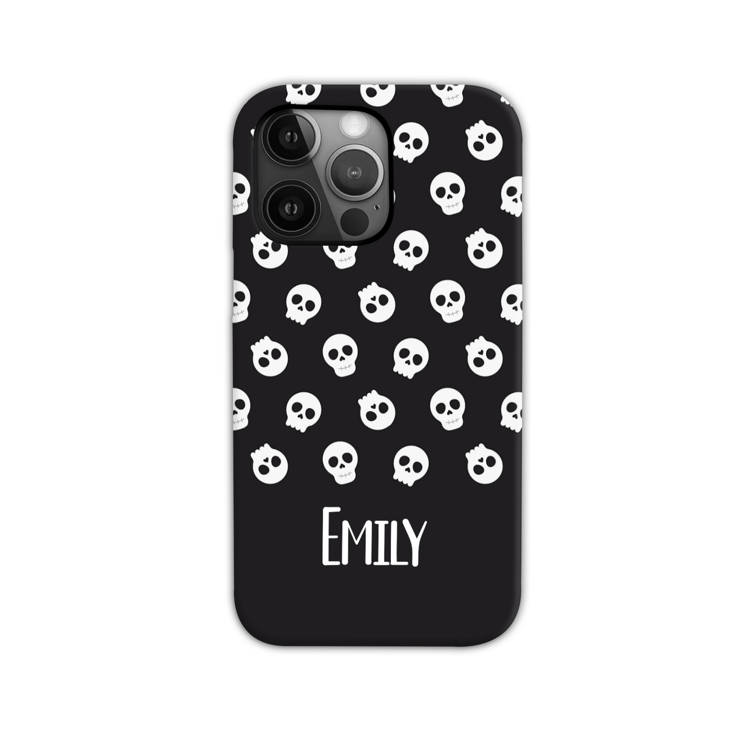 Personalised Black Skulls Tough Phone Case
