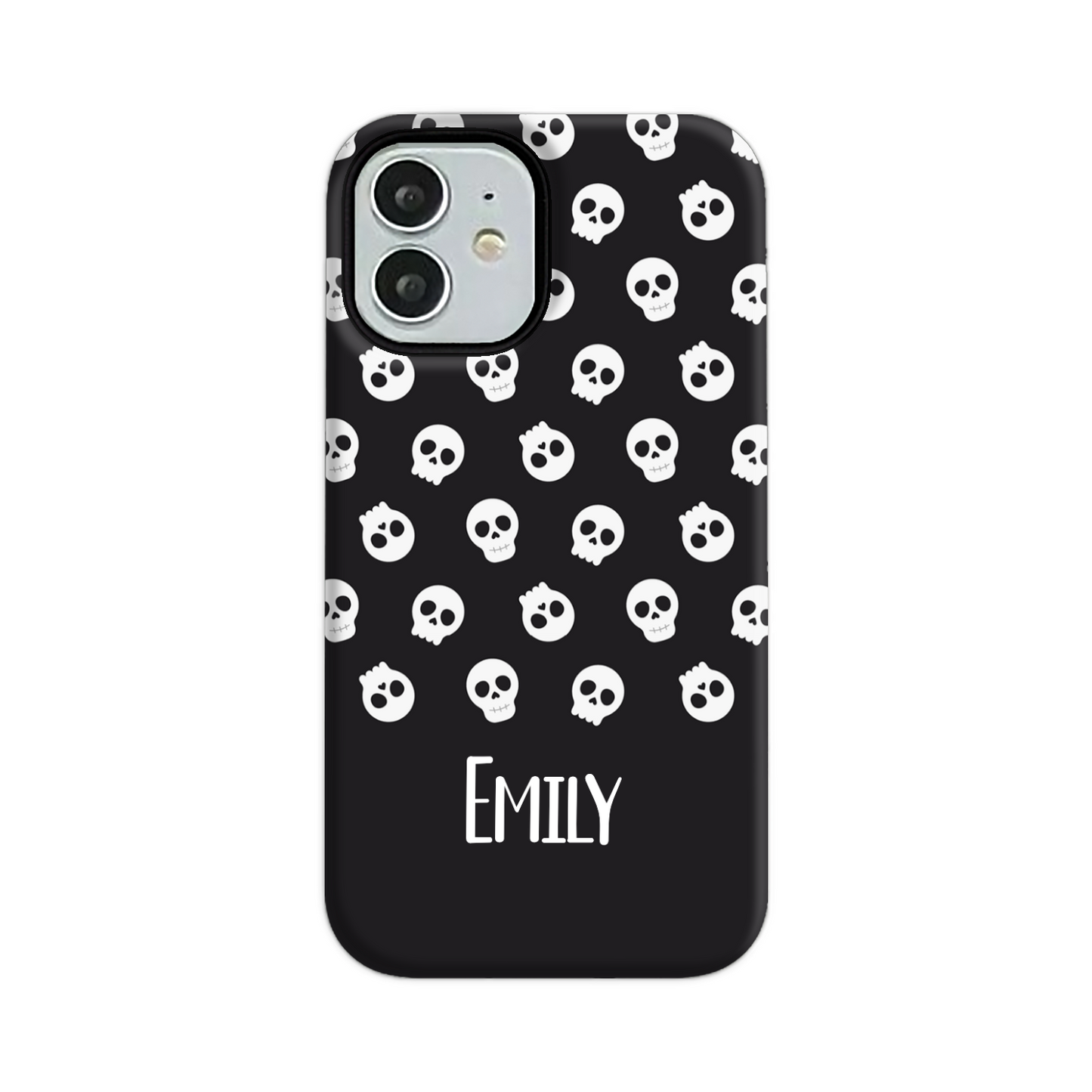 Personalised Black Skulls Tough Phone Case