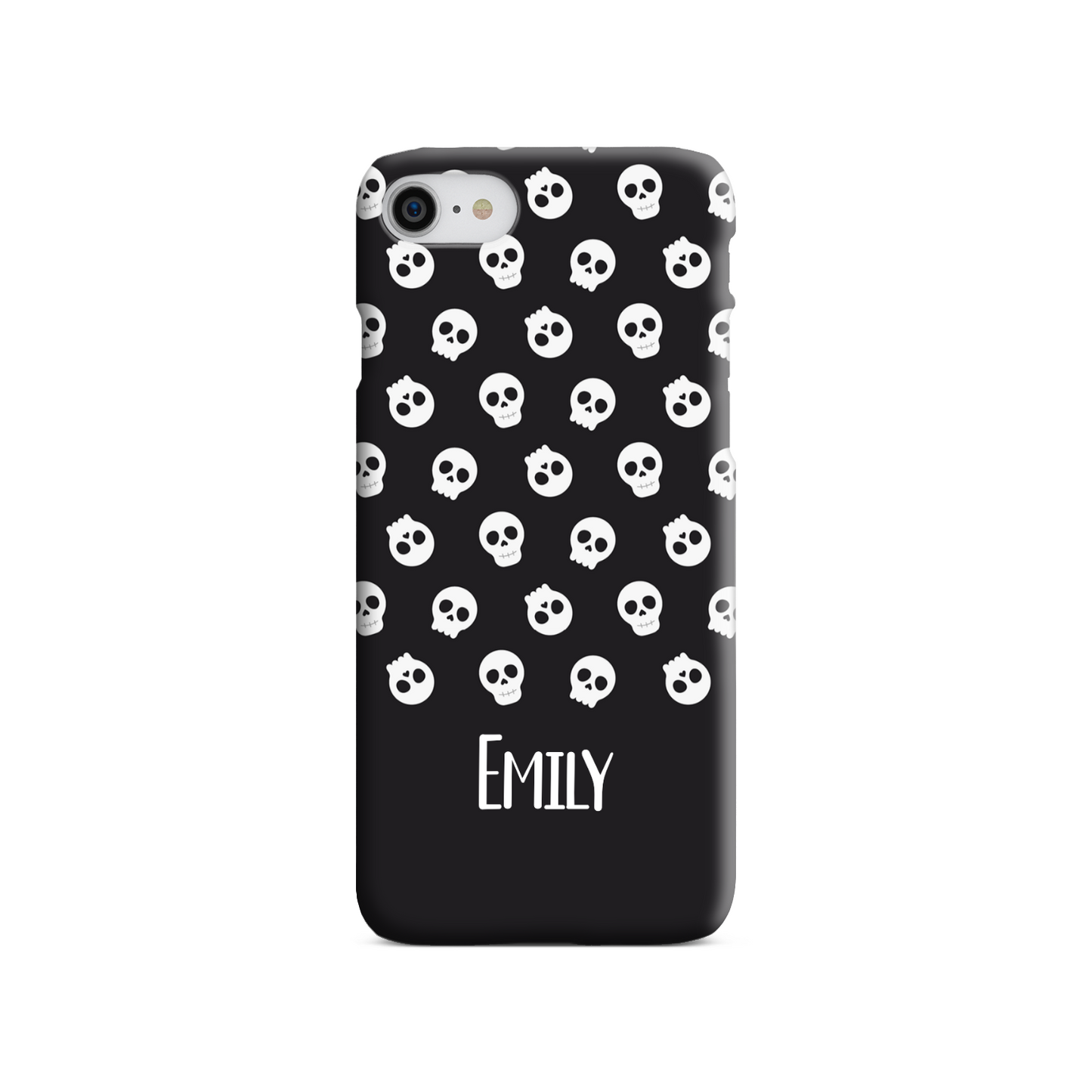 Personalised Black Skulls Tough Phone Case