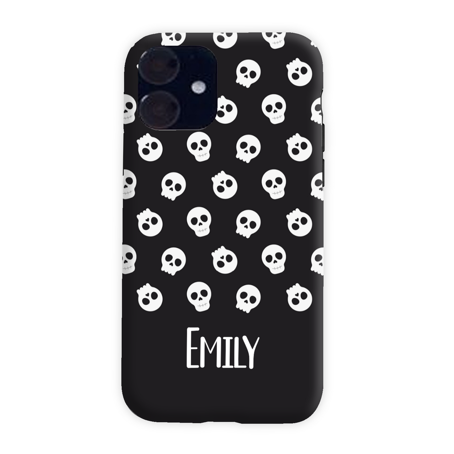 Personalised Black Skulls Tough Phone Case