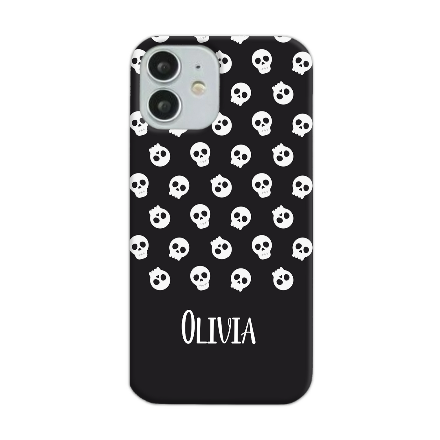 Personalised Black Skulls Tough Phone Case