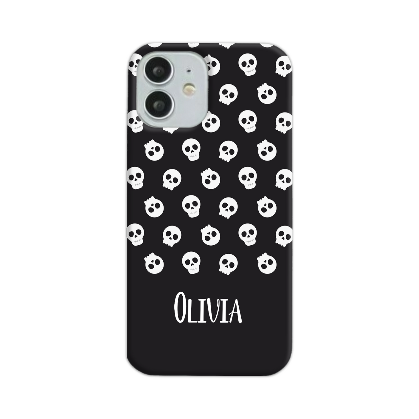 Personalised Black Skulls Tough Phone Case