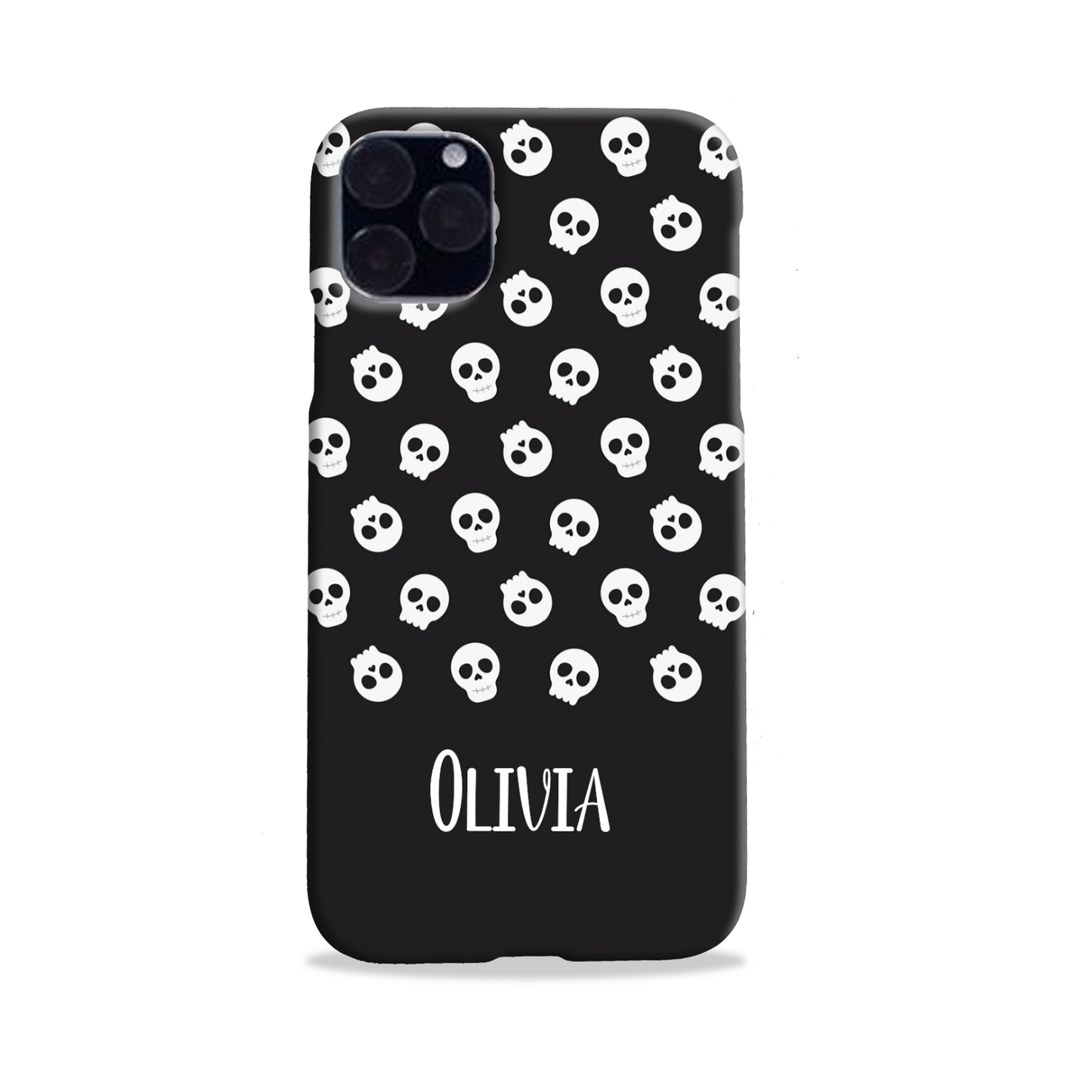 Personalised Black Skulls Tough Phone Case