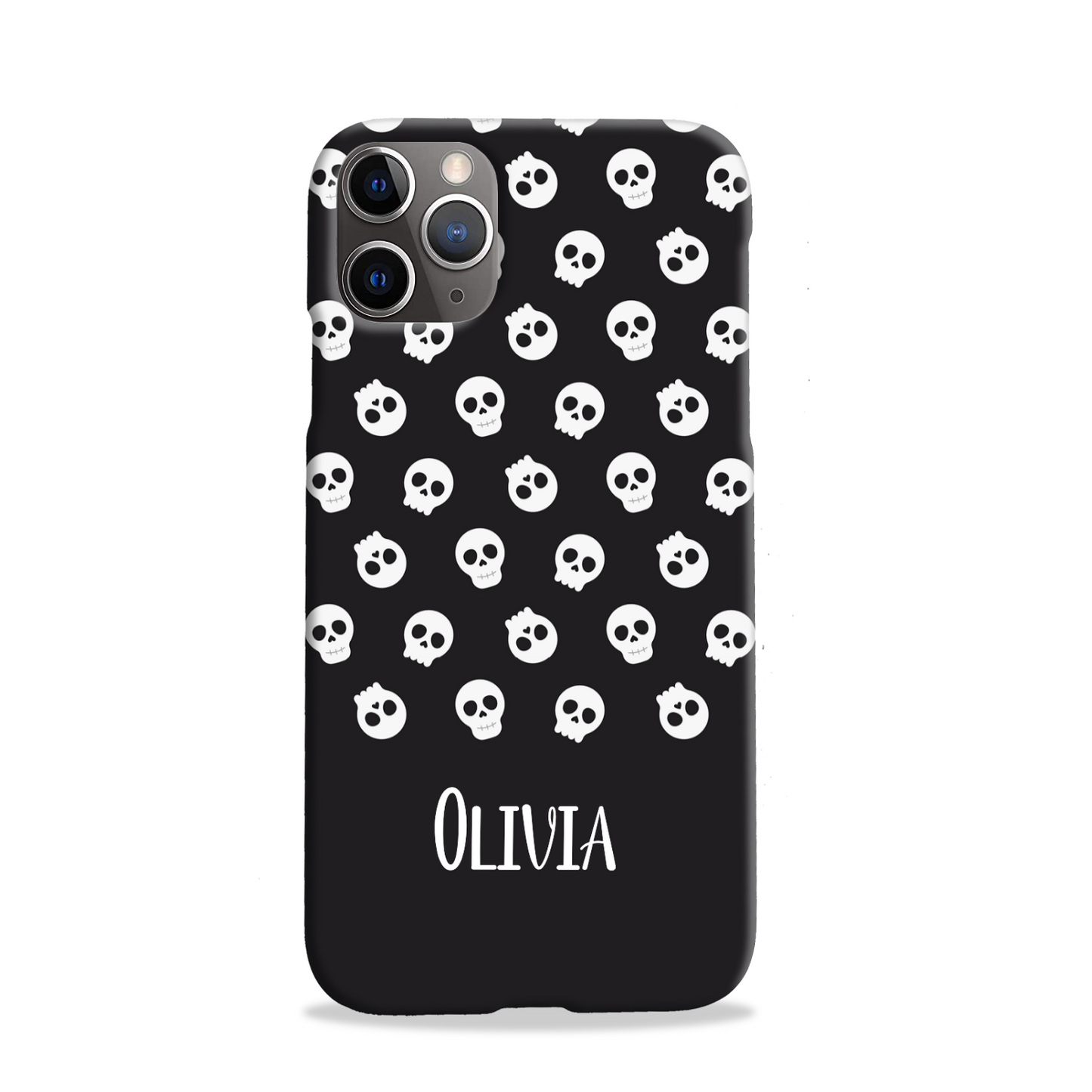 Personalised Black Skulls Tough Phone Case