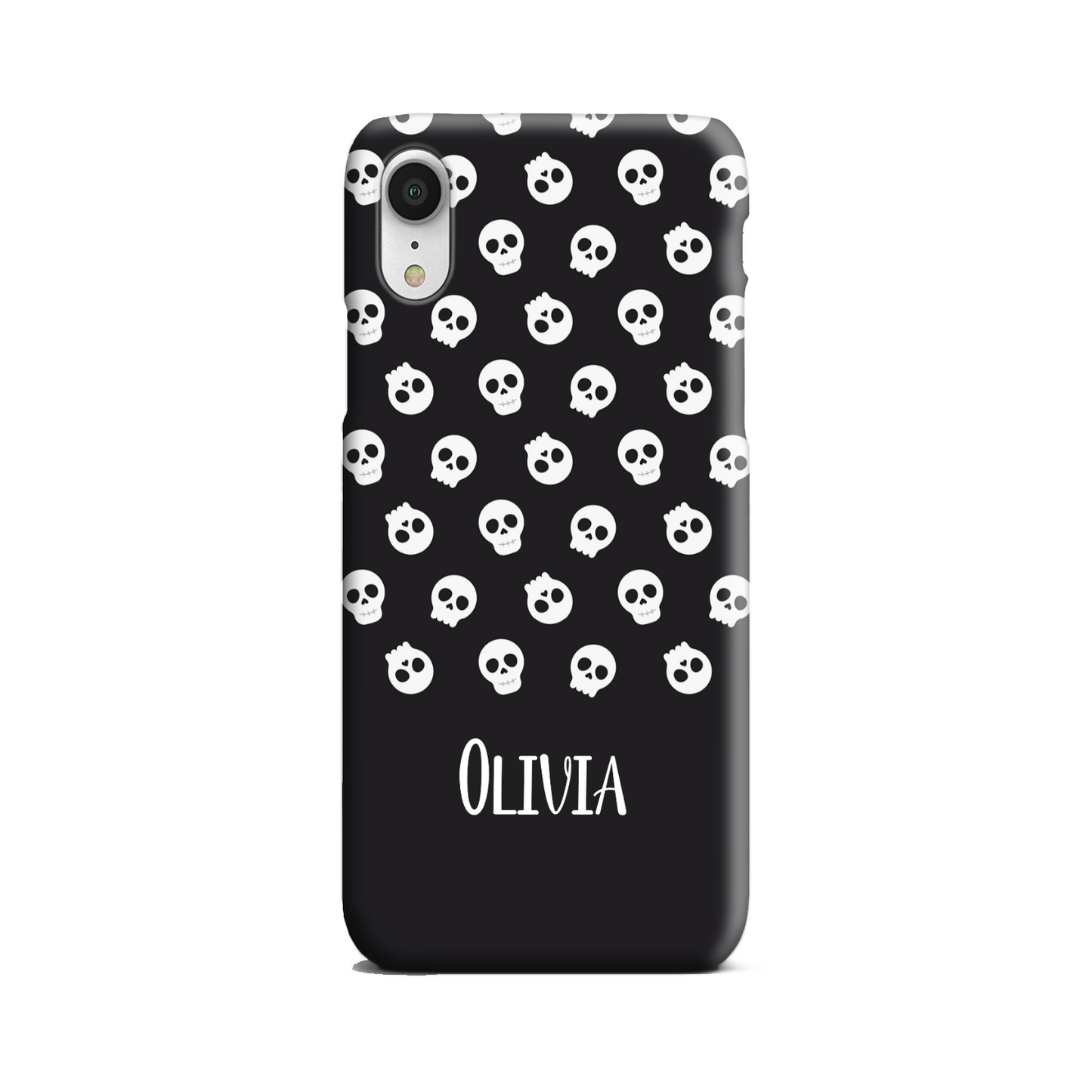 Personalised Black Skulls Tough Phone Case