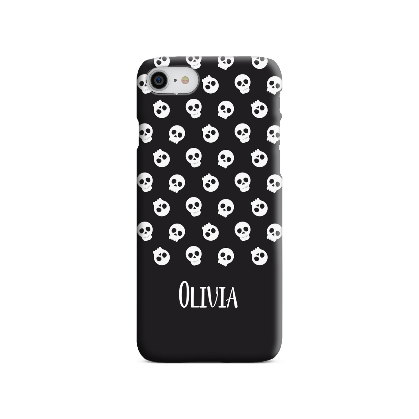 Personalised Black Skulls Tough Phone Case