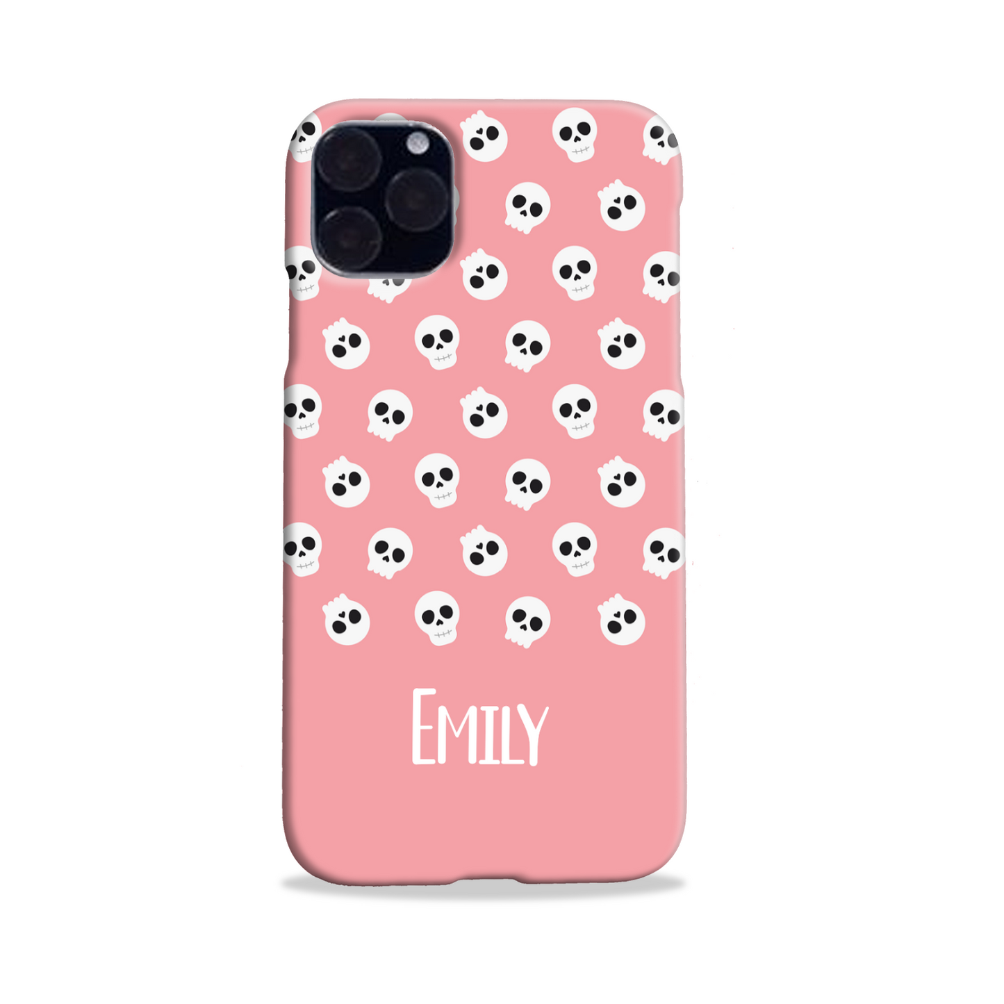 Personalised Pink Skulls Slim Phone Case