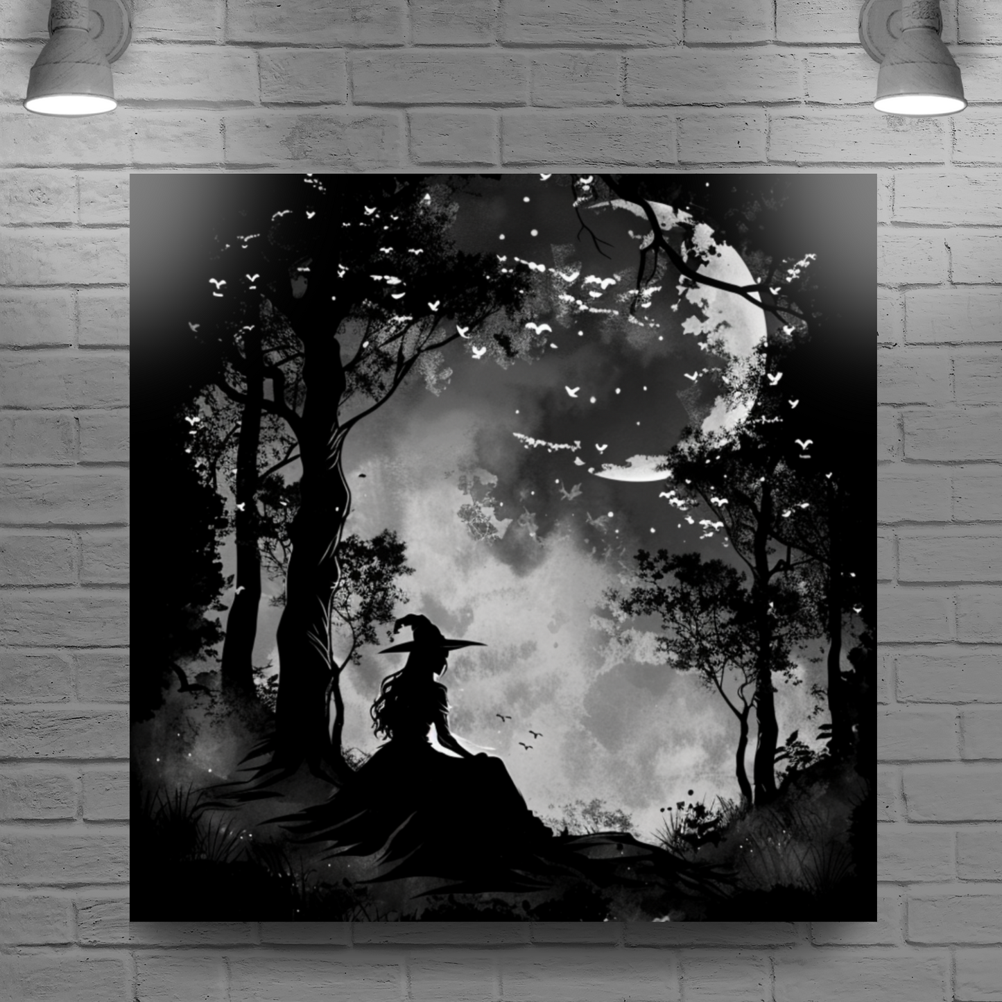 Spooky Night Square Canvas