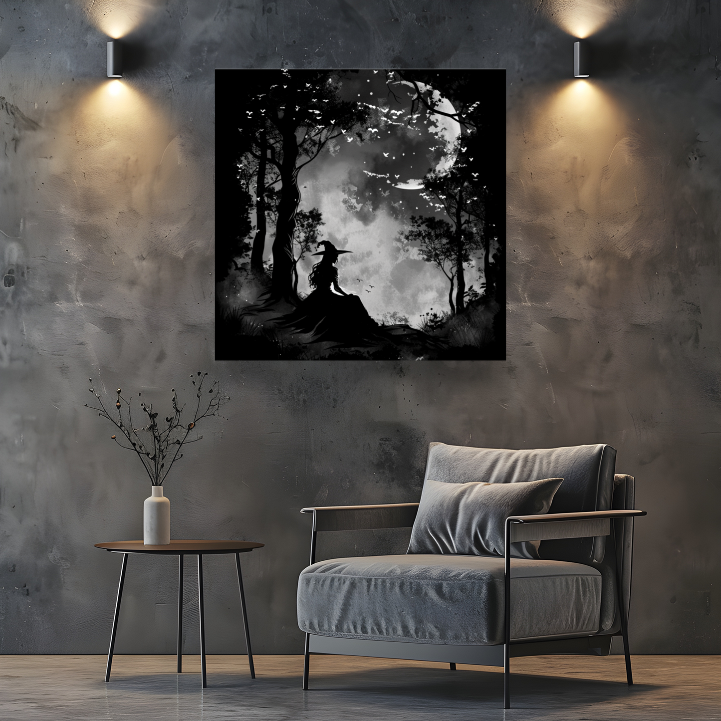 Spooky Night Square Canvas