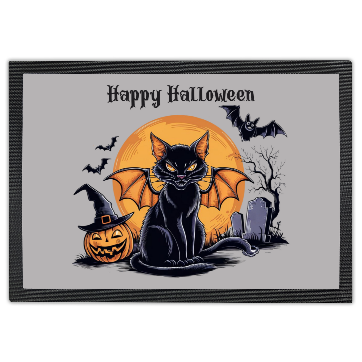 Halloween Cat Doormat
