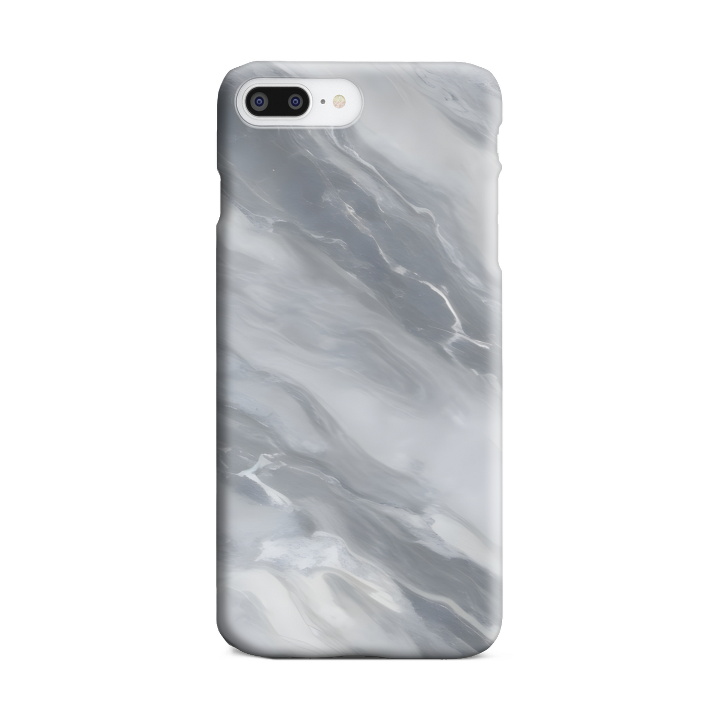 Grey Marble Print Slim Phone Case