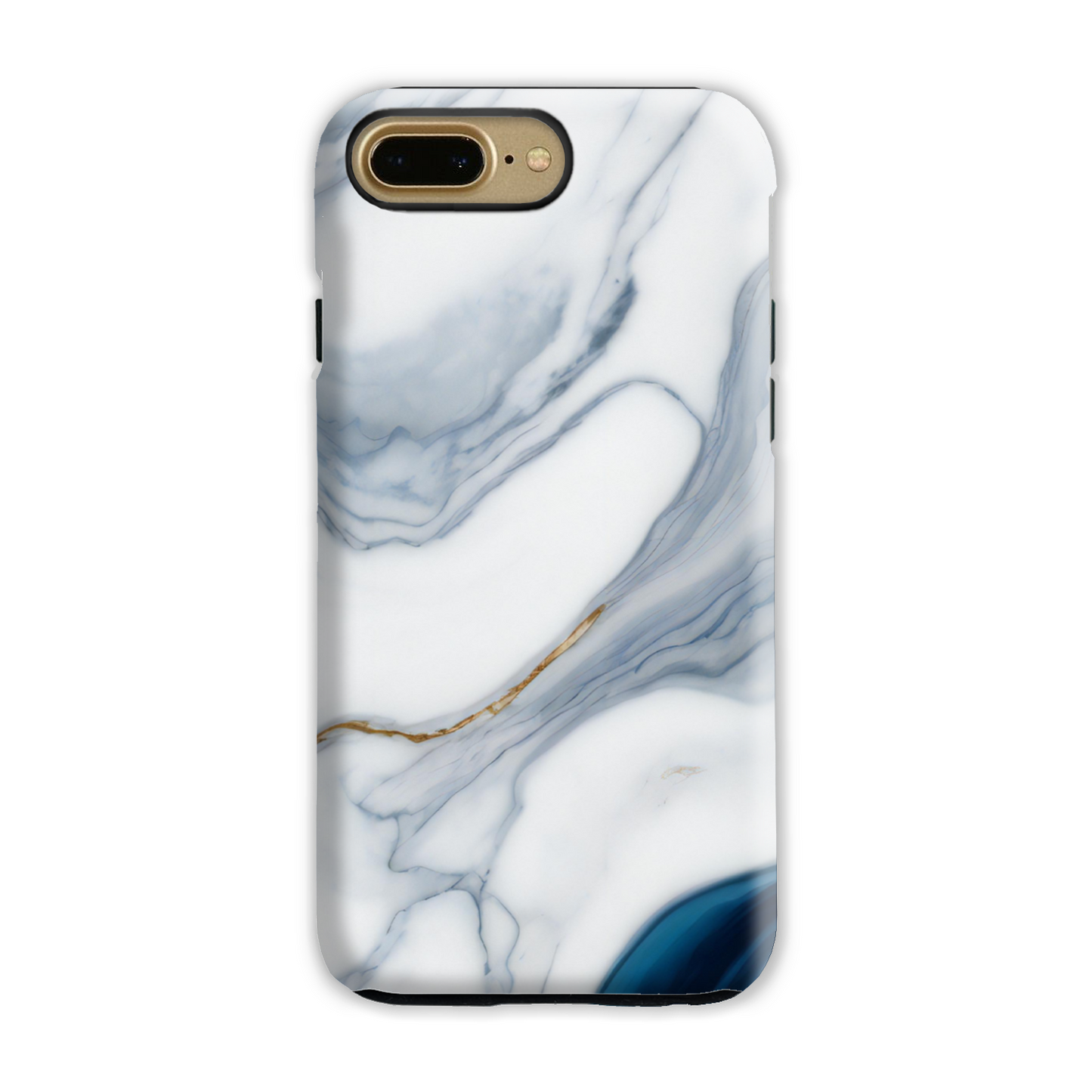 Blue Marble Print Tough Phone Case