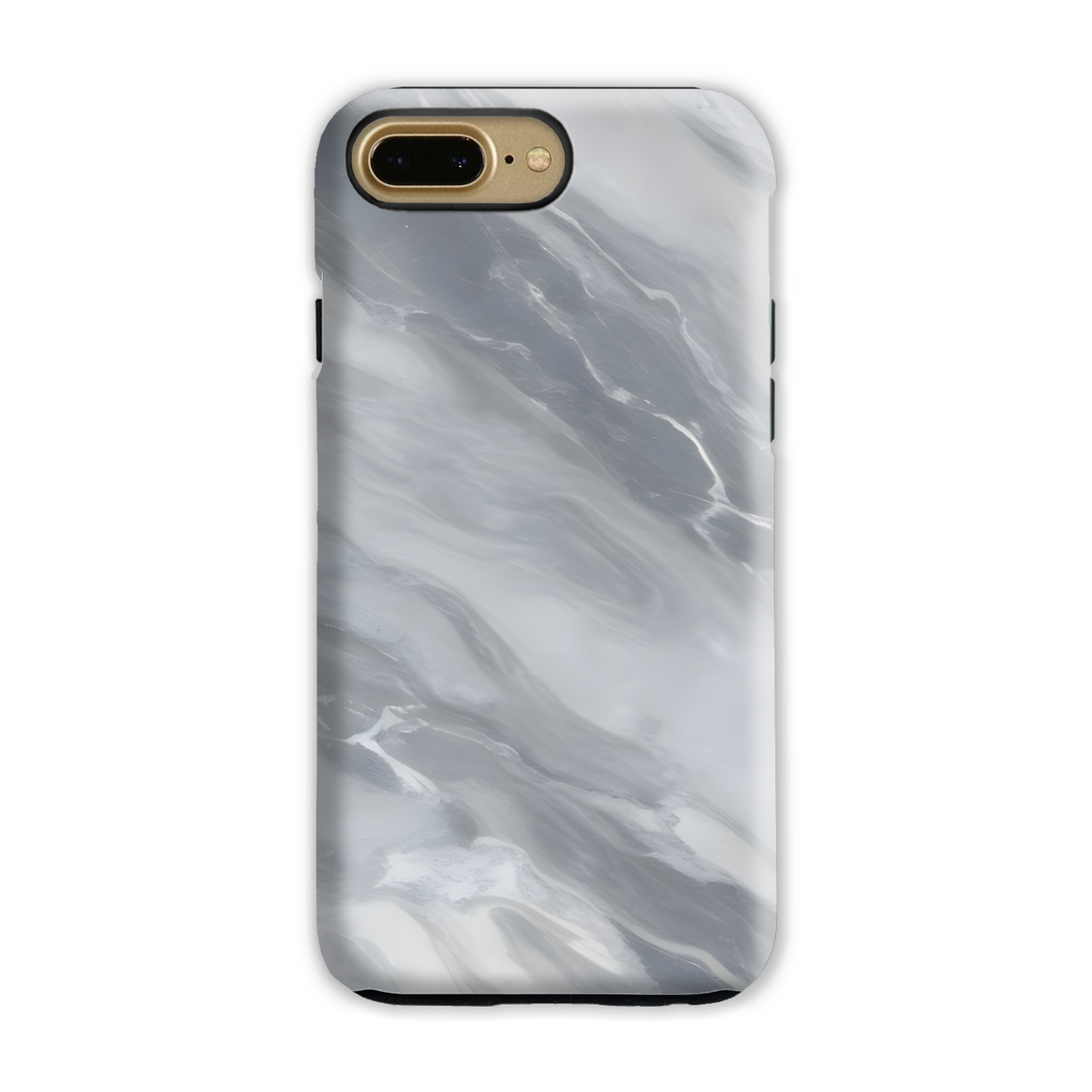 Grey Marble Print Tough Phone Case