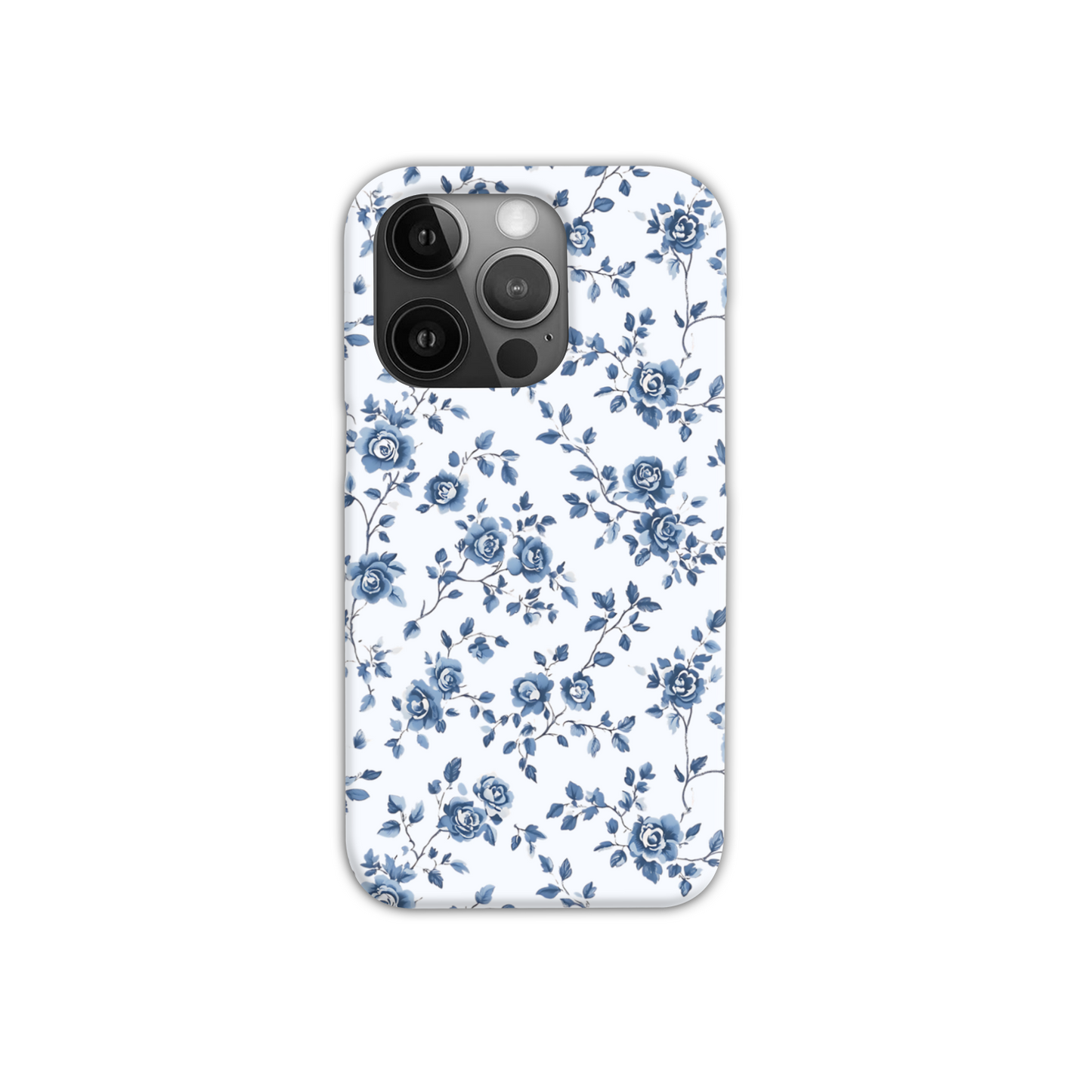 Blue Florals Slim Phone Case