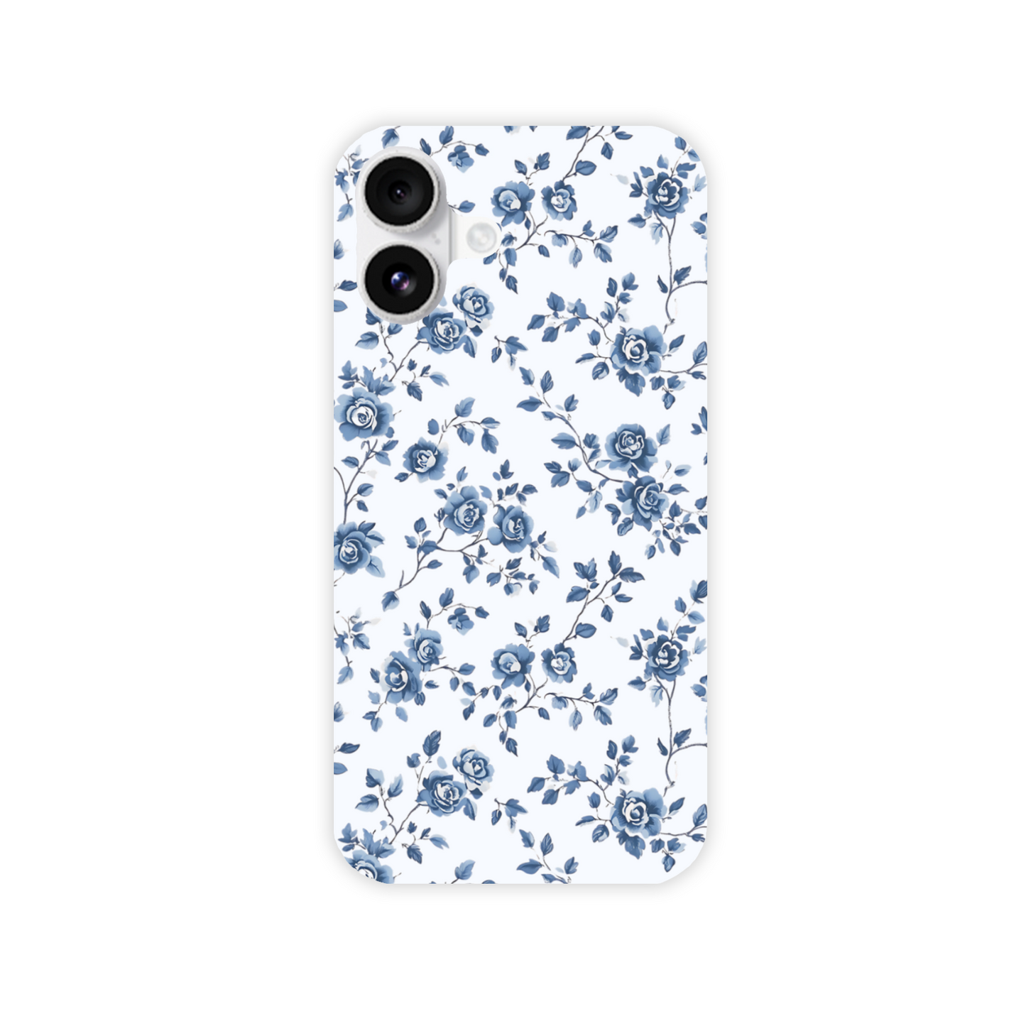 Blue Florals Slim Phone Case