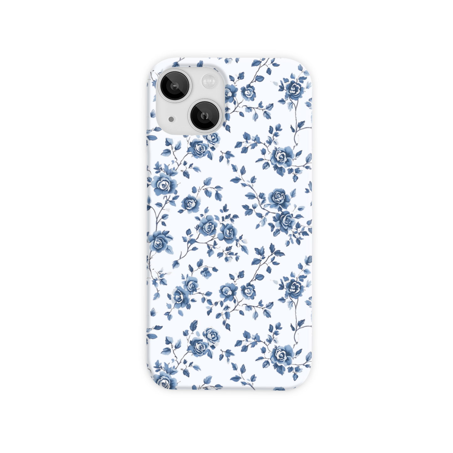 Blue Florals Slim Phone Case