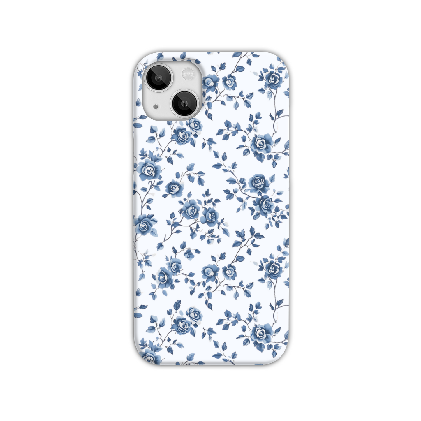 Blue Florals Slim Phone Case