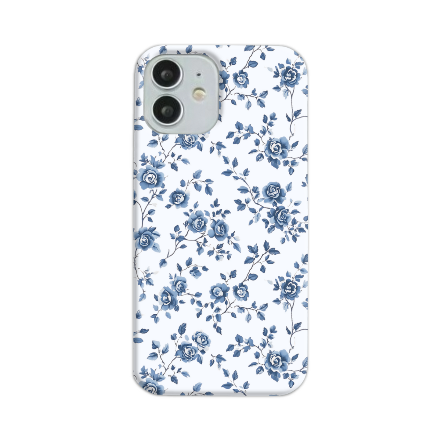 Blue Florals Slim Phone Case