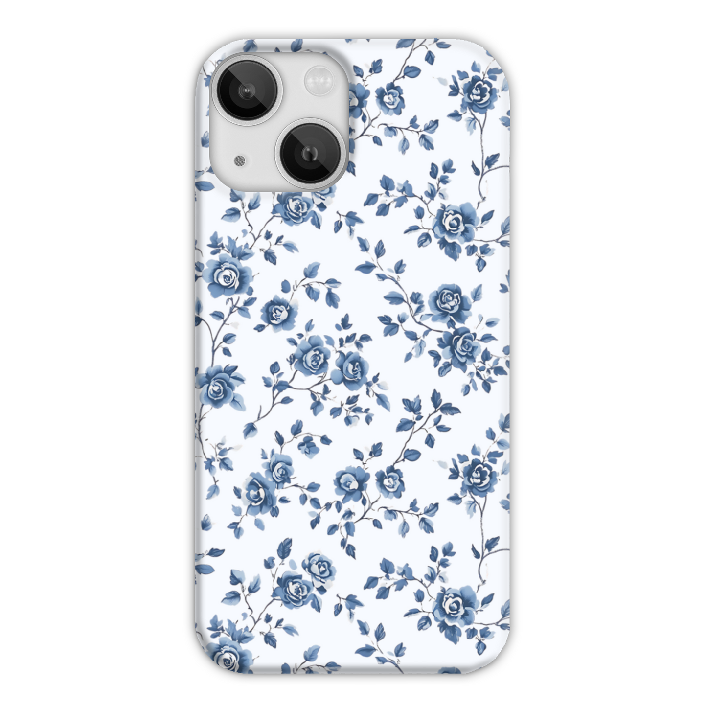 Blue Florals Slim Phone Case