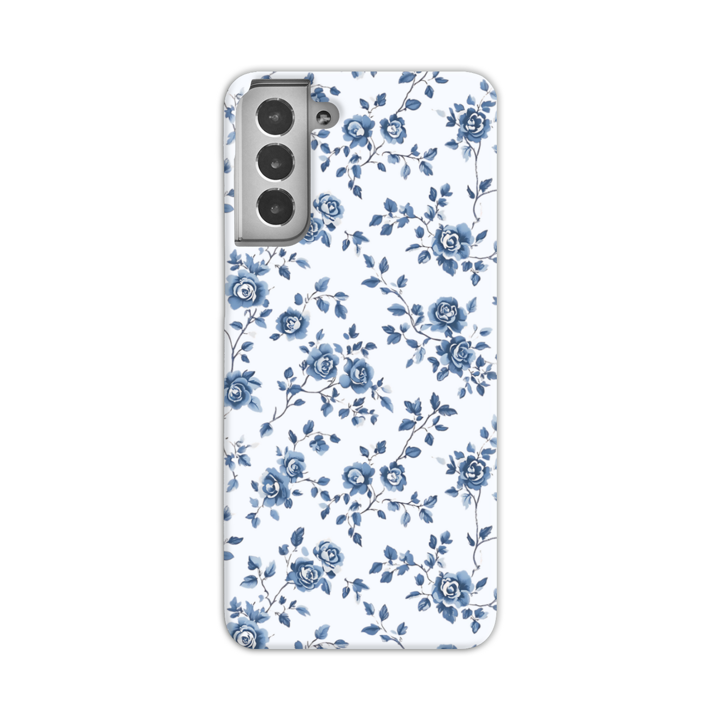 Blue Florals Slim Phone Case