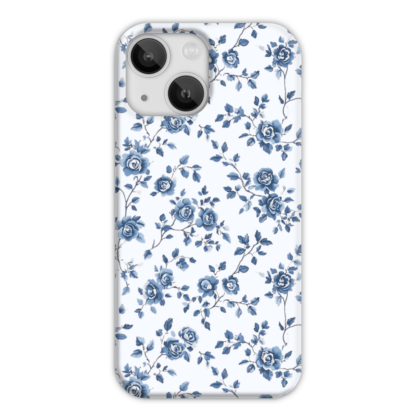 Blue Florals Slim Phone Case