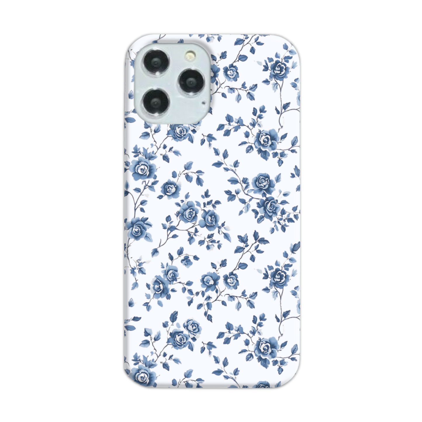 Blue Florals Slim Phone Case