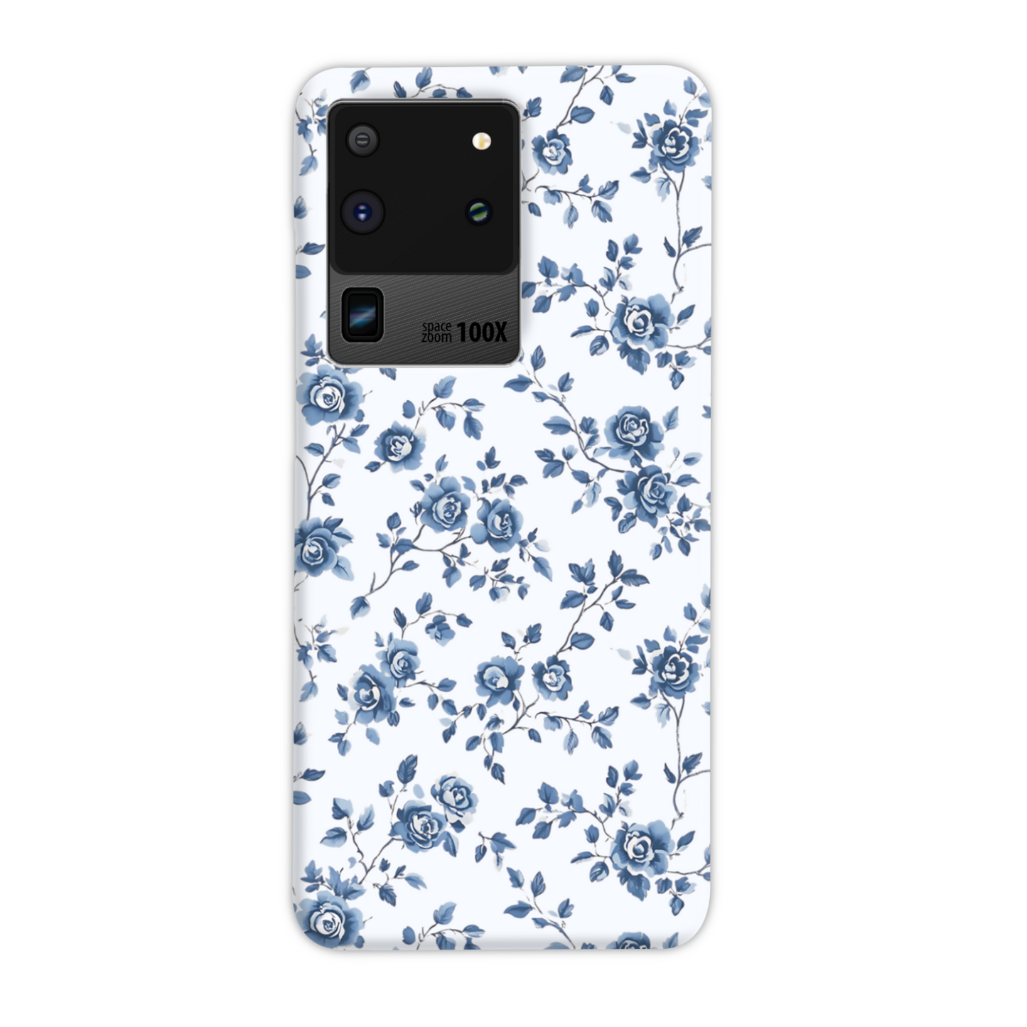Blue Florals Slim Phone Case